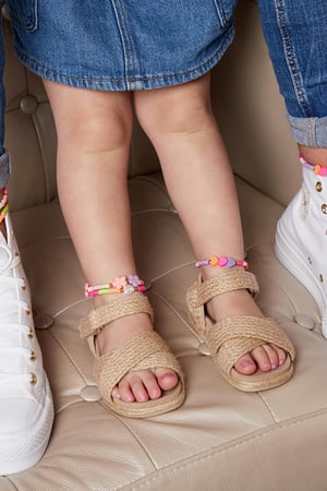 Mutter-Tochter-Kollektion Perlenherz-Fußkettchen – Erwachsene Multi polymer clay h5 Bild2